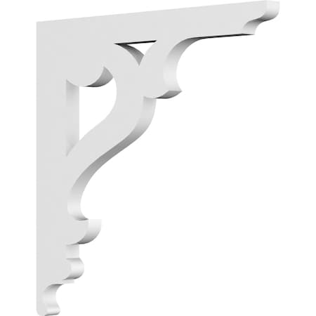 Ekena Millwork Brontes Architectural Grade PVC Bracket, 5/8"W X 10"D X 10"H BKTP01X10X10BR